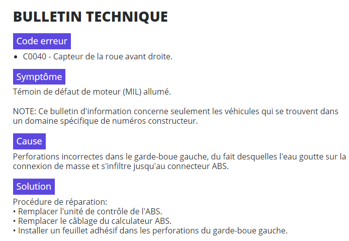 notre plateforme résout vos problèmes mécaniques en identifiant les codes d'erreur et en effectuant un diagnostic précis des codes défaut.