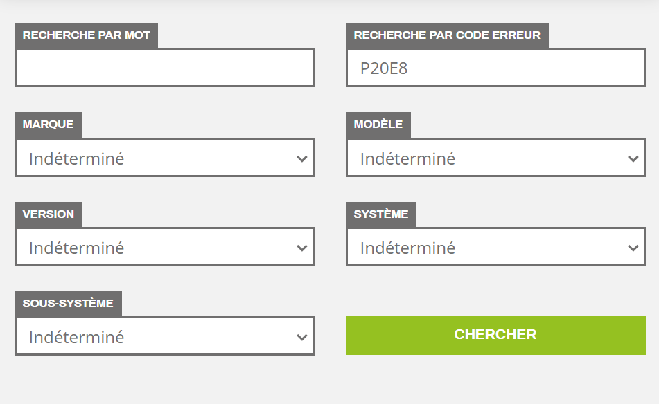 Réparez vos problèmes mécaniques avec rapidité et précision grâce à nos codes d'erreur et diagnostics précis.