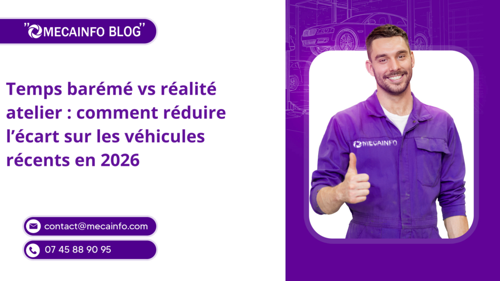 Temps barémé vs réalité atelier : comment réduire l’écart sur les véhicules récents en 2026