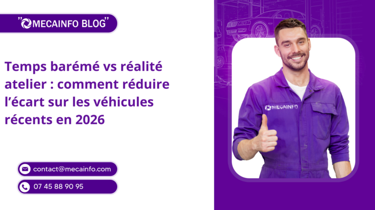 Temps barémé vs réalité atelier : comment réduire l’écart sur les véhicules récents en 2026